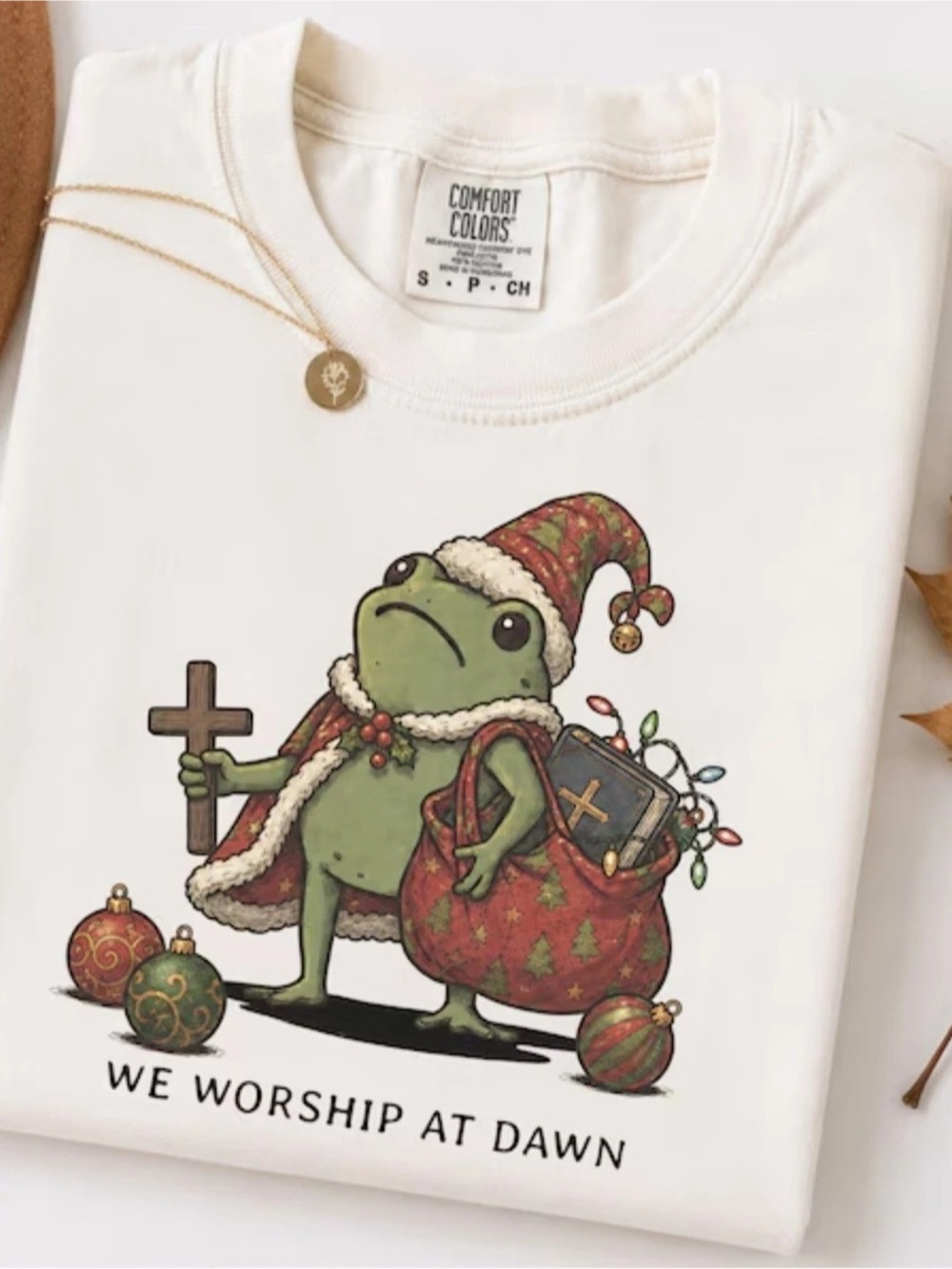 Comfort Colors White Frog Graphic Tee